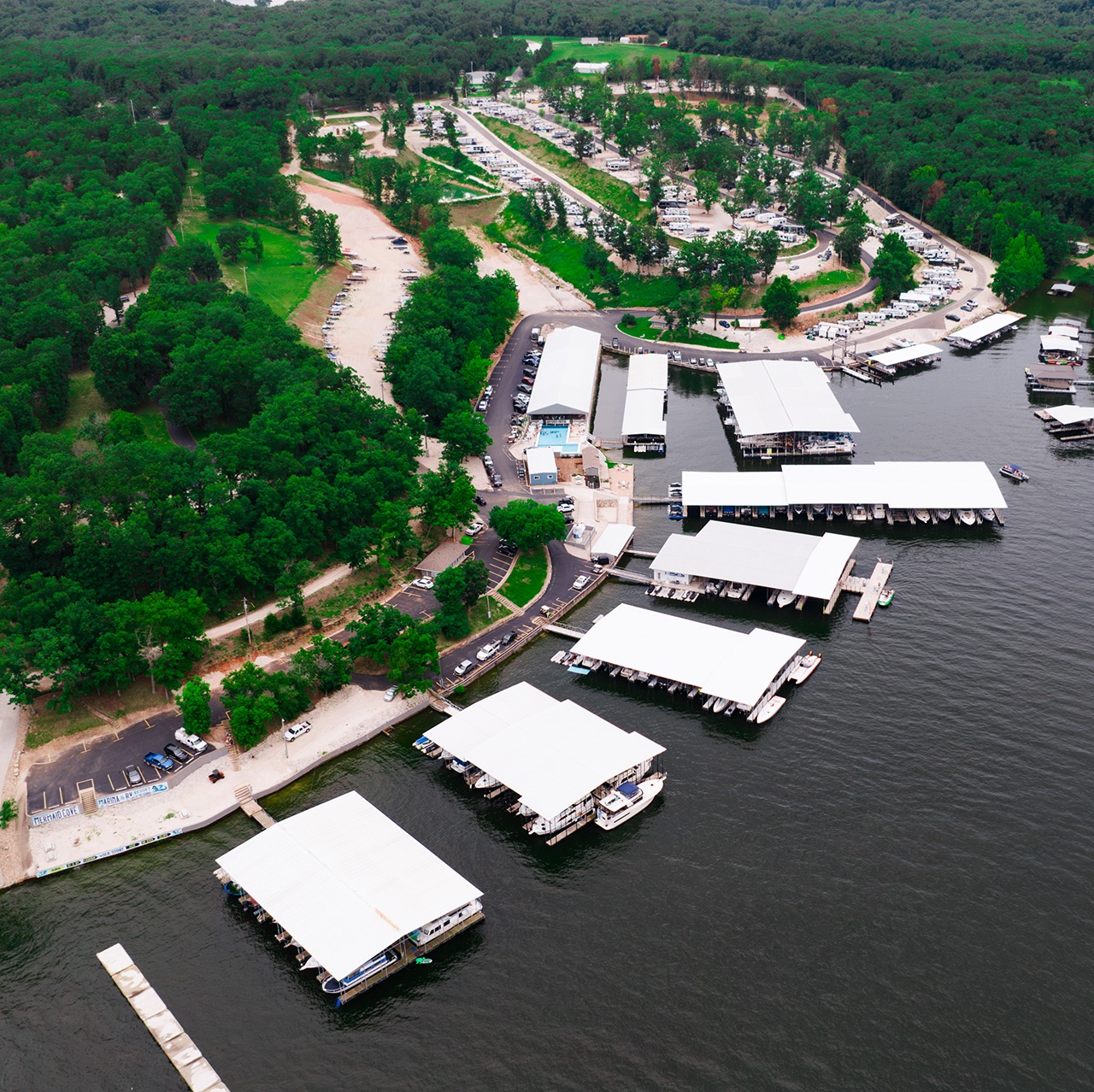 Marina in lake of the ozarks