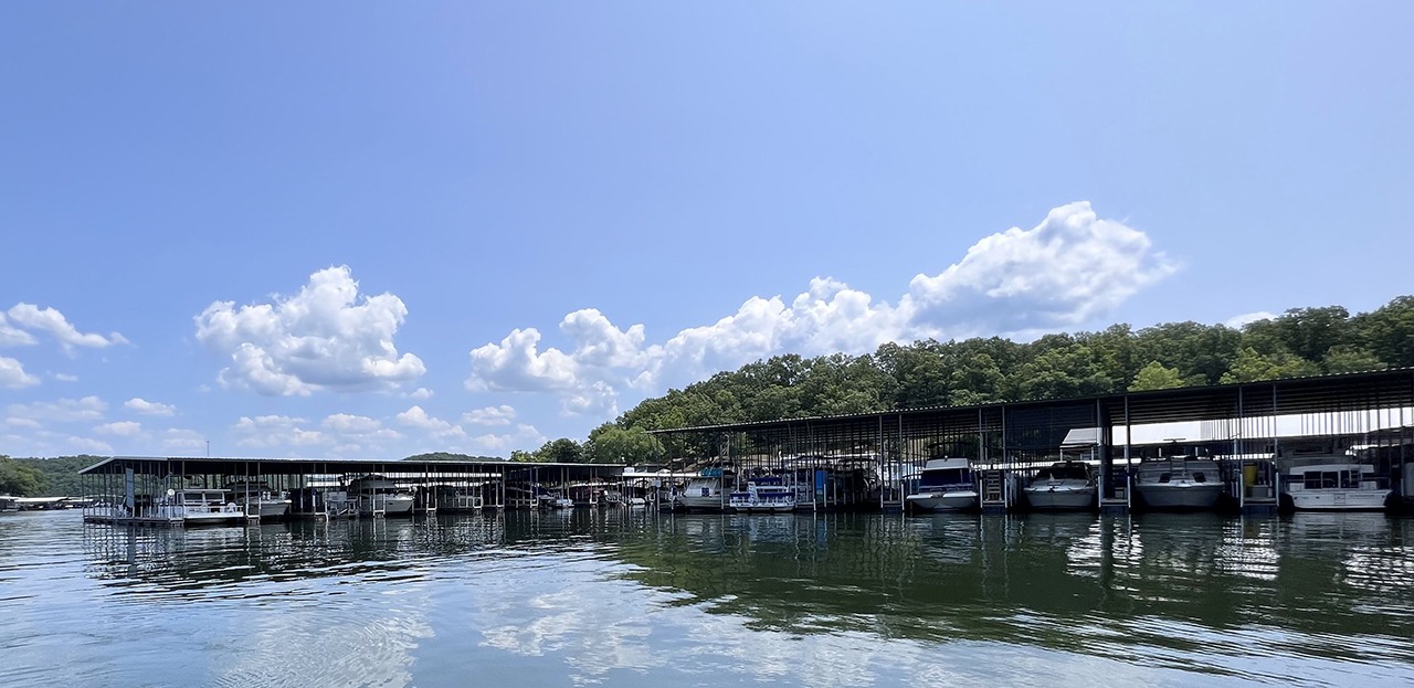 Marina in lake of the ozarks